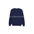 Ανδρικό πλεκτό πουλόβερ από μαλλί Crewneck πουλόβερ